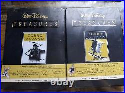 Vintage Walt Disney Treasures Zorro The Complete First Second Season New NOS Lot