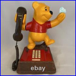 Vintage Walt Disney Winnie The Pooh Bear Push Button Home Office Telephone'76