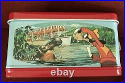 Vintage Walt Disney Wonderful World Lunchbox And Thermos Nwt
