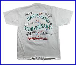 Vintage Walt Disney World 25th Anniversary It's Time To Remember The Magic Sz XL