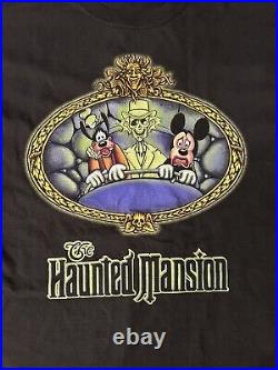 Vintage Walt Disney World Haunted Mansion Ride Shirt Large Disneyland