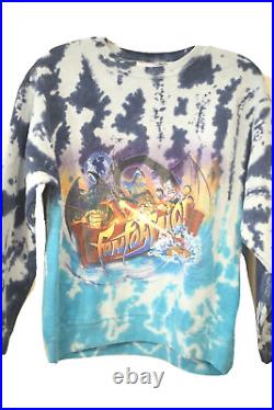 Vintage Walt Disney World M Fantasmic Villains Graphic Tie Dye Sweatshirt