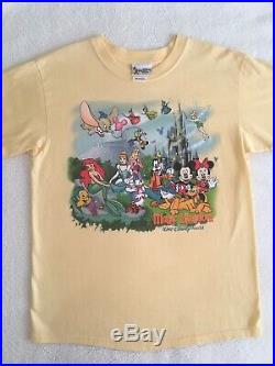 Vintage Walt Disney World Magic Kingdom Double Sided Novelty T Shirt Medium