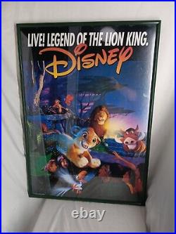 Vintage Walt Disney World Magic Kingdom Legend of Lion King Attraction Poster