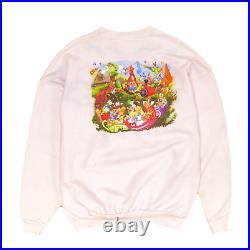 Vintage Walt Disney World Magic Kingdom Sweatshirt Size XL Pink Glitter 90s