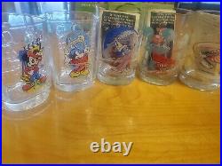 Vintage Walt Disney World McDonalds Mickey Mouse Drinking Glasses 2000 Set of 5