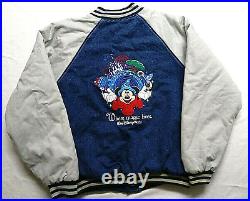 Vintage Walt Disney World Mickey Mouse Denim Jacket Blue Men's Size S