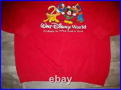 Vintage Walt Disney World Mickey Mouse Sweatshirt USA Men's Sweater Size XLarge