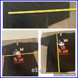 Vintage Walt Disney World Mickey Mouse Tshirt Nwt Sz XXL Made In USA
