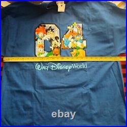 Vintage Walt Disney World NEW Mickey Mouse Graphic Print T-Shirt Blue Mens 2X