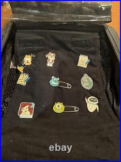 Vintage Walt Disney World Pin Trading Backpack Mini with 86 pin collection