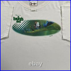 Vintage Walt Disney World Pixar A Bugs Life T-Shirt 1990s Mens Size XL White