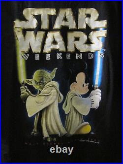 Vintage Walt Disney World Star Wars Weekend T-shirt Yoda Mickey Jedi Knight 2003