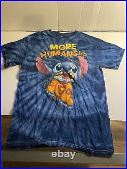 Vintage Walt Disney World Stitch's Great Escape Tie Dye T-Shirt Rare