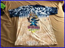 Vintage Walt Disney World Stitch's Great Escape Tie Dye T-Shirt Rare Adult M