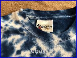 Vintage Walt Disney World Stitch's Great Escape Tie Dye T-Shirt Rare Adult M