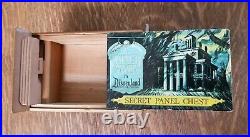 Vintage Walt Disney World The Haunted Mansion Secret Panel Chest Wooden SCARCE