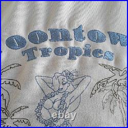 Vintage Walt Disney World Toontown Tropics Shirt Rayon Jessica Rabbit Rare