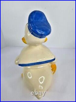 Vintage Walt Disney character DONALD DUCK Ceramic COOKIE JAR