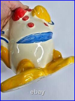 Vintage Walt Disney character DONALD DUCK Ceramic COOKIE JAR