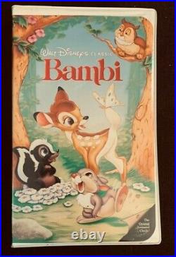Vintage Walt Disney's Classic Bambi Black Diamond Vhs 942
