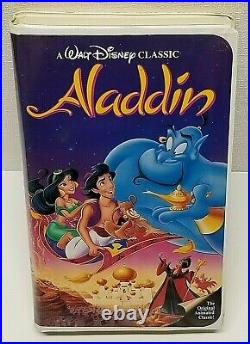 Vintage Walt Disney's Classic Black Diamond Aladdin 1993 VHS Tape