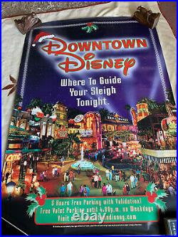 Vintage Walt Disney's Disneyland Downtown Rare 2000s P77 Huge! 70x48