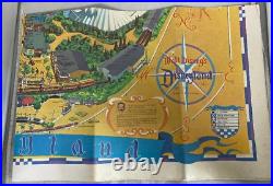 Vintage Walt Disney's Magic Kingdom Disneyland Guide Map Wall Poster 1968 30x45