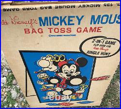 Vintage Walt Disney's Mickey Mouse Bag Toss Game. Rare