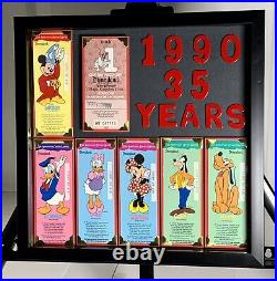 Vintage disneyland 35th anniversay Walt Disney tickets mickey goofy pluto Minnie