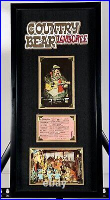 Vintage disneyland country bear jamboree frame E ticket Walt disney postcards
