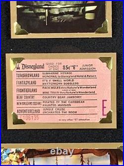 Vintage disneyland country bear jamboree frame E ticket Walt disney postcards