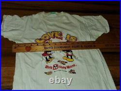 Vtg 1974 MICKEY & MINNIE MOUSE Love tee t-shirt (YXL) 70's Walt Disney World