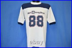 Vtg 80s WALT DISNEY WORLD 88 JERSEY RINGER WHITE TOURIST 1988 t-shirt MED M