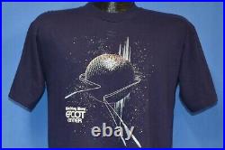 Vtg 80s WALT DISNEY WORLD EPCOT CENTER SPACESHIP EARTH TRAVEL SOUVENIR t-shirt M