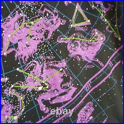 Vtg 93 DISNEY Liquid Blue All Over Print Constellations Stars T shirt Walt World