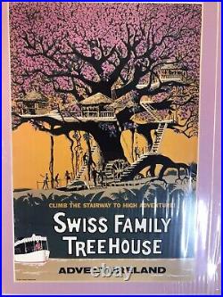 Vtg DISNEYLAND Adventureland Swiss family Robinson Poster Disney Galleries