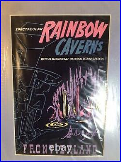 Vtg DISNEYLAND Frontierland Rainbow Caverns Poster Disney Galleries