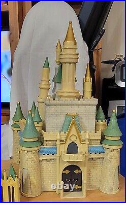 Vtg Disney World Cinderella Castle Monorail Park Playset Retired Works 95% cmplt
