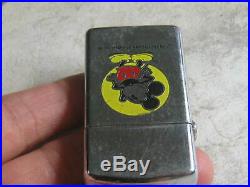 Vtg Dry Cigarette Slim Lighter Walt Disney Productions Zippo Mickey Mouse 1981