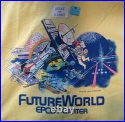 Vtg Epcot Center Walt Disney World Tee T-shirt withtags 80s Mickey Mouse 1982 NOS