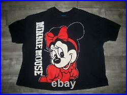 Vtg Mickey Mouse Tee Shirt Double Sided Walt Disney 70's 80's Single Stitch 4XL