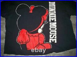 Vtg Mickey Mouse Tee Shirt Double Sided Walt Disney 70's 80's Single Stitch 4XL