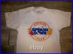 Vtg Screen Stars Walt Disney World Guppies Club Splash Down Men's Tshirt Tee Sm