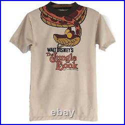 Vtg Walt Disney Jungle Book T-Shirt 1967s Double Sided Tee Polyester Knit Sm-M