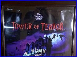 Vtg Walt Disney Mgm Studios I Survived! Twilight Zone Tower Of Terror Poster