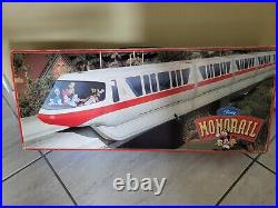 Vtg Walt Disney World White Monorail Train Model W Track Theme Park Exclusive
