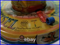 WALT DISNEY PRODUCTIONS Disney Vintage tin toy Mickey Mouse Merry-Go-Round japan