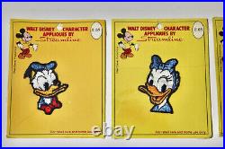 Walt Disney Character Applique patches vintage Streamline Duck Pinocchio