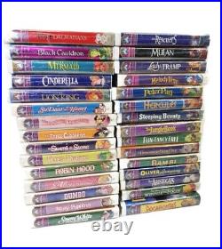 Walt Disney Classics Lot of 31 Vintage VHS Tapes Masterpiece Collection